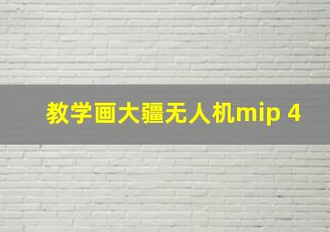 教学画大疆无人机mip 4